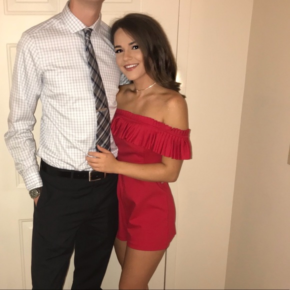 Urban Outfitters Red Romper - Picture 2 of 2